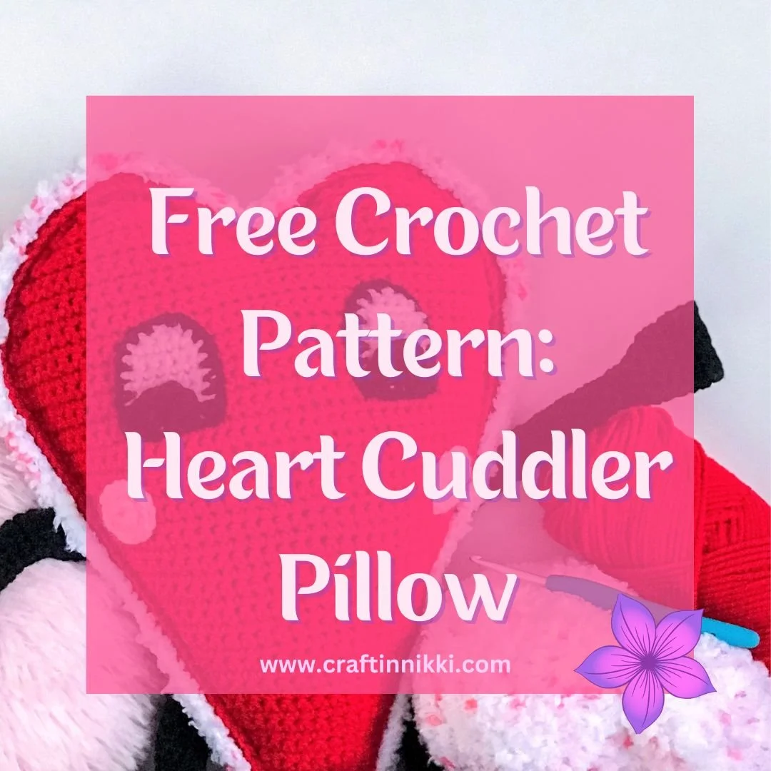 Craftin Nikki FREE CROCHET PATTERN: Crochet Valentine Heart Cuddler